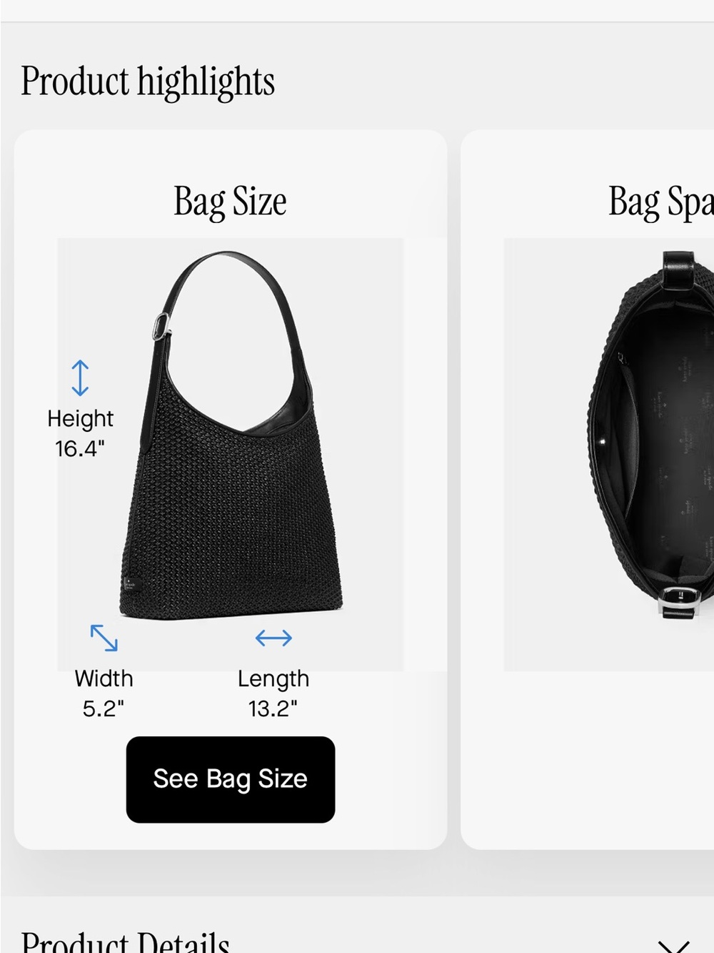 Kate Spade Black Straw Shoulder Bag - Picture 5 of 5